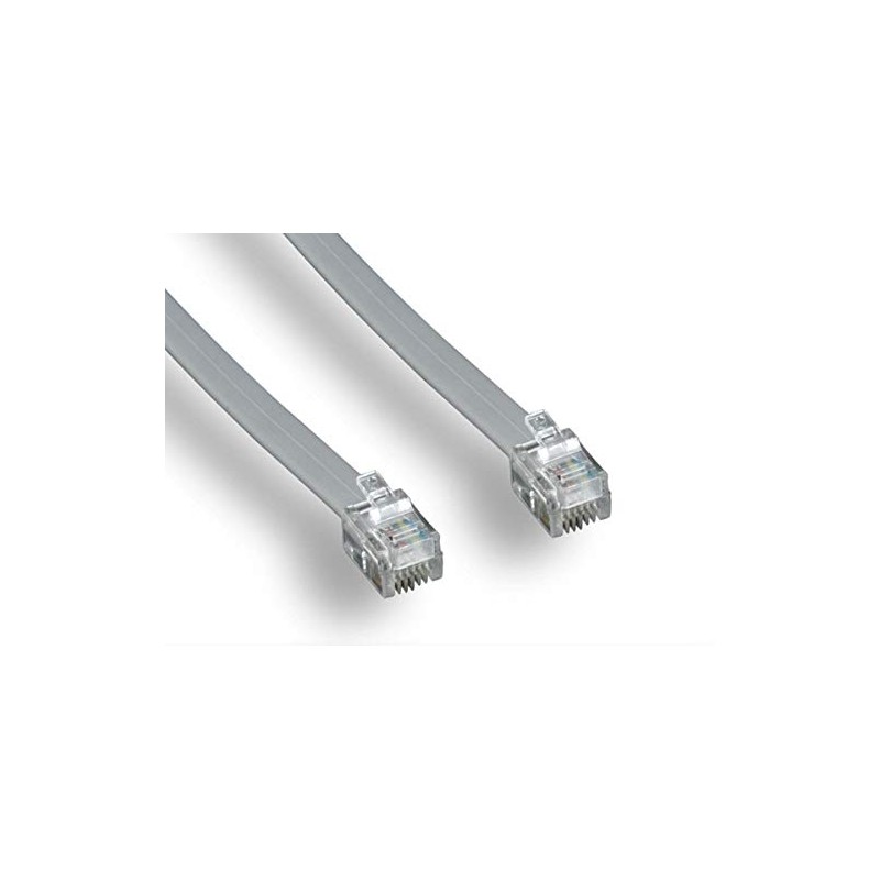 Monoprice Landline Telephone Cable - 7 Feet - RJ11(6P4C) Reverse