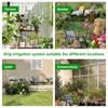 HEKIWAY 49FT Solar Drip Irrigation System, Auto Watering Kit for