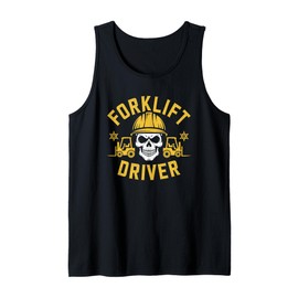 Forklifter Driving Truck Operator, Forklift Driver Tank Top