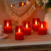 Zevanor Flameless Small Tea Light LED Candles, Acrylic Battery Operated
