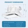 Tesansi Bathroom Exhaust Fan with Light - 100 CFM Efficient
