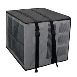 HUAREW Mesh Window Air Conditioner Cover, window ac covers for outside 21" W × 16" D × 15" H, Ventilated Mesh Window Ac Unit Cover to Protect Against Leaves, Debris, Pine Needles