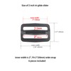 Ahijklmn Tri Glide Slides Plastic Adjustable Webbing Bar Slide Strap