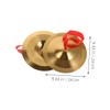 Hohopeti 1 Pair Hand Cymbals Alloy Mini Drum Cymbals for