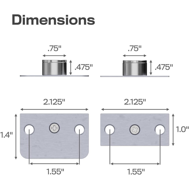 Precision Lock, PLS19BCR, 2-Pack