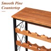 64 Bottles Wine Rack Freestanding Floor with 2 in 1