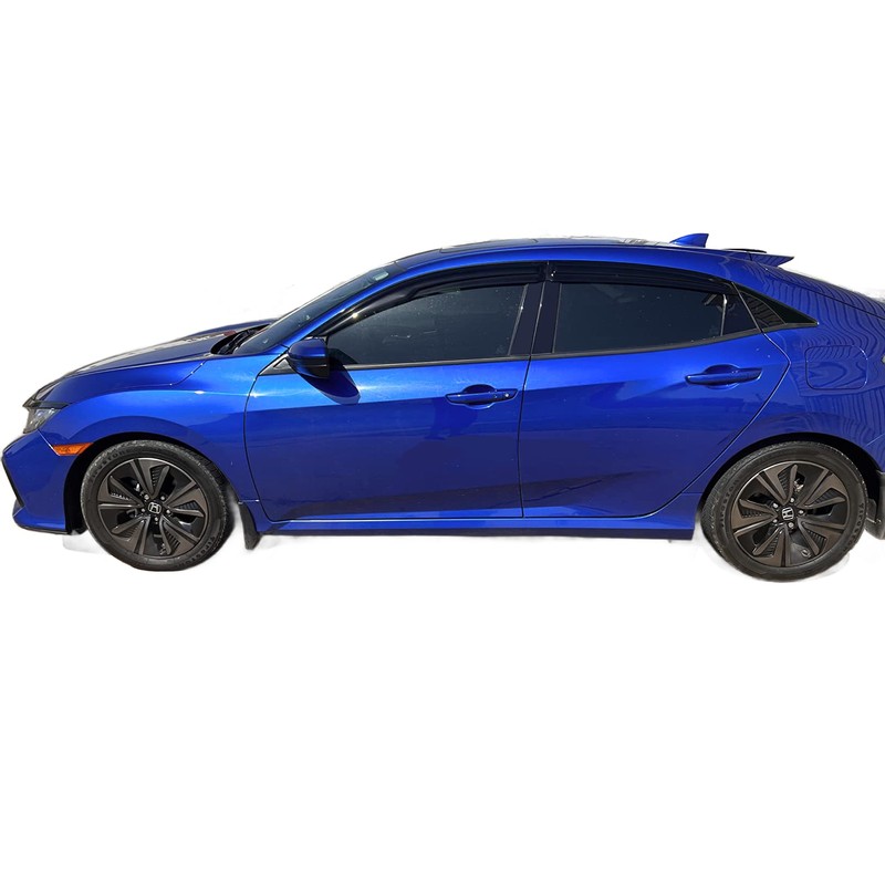 2016-2021 Tape-On Rain Guards for Honda Civic Hatchback Side Window
