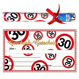 Gift Voucher for 30th Birthday
