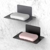 2-Pack Shampoo and Conditioner Bar Holder, Wall Mounted Soap Dish,