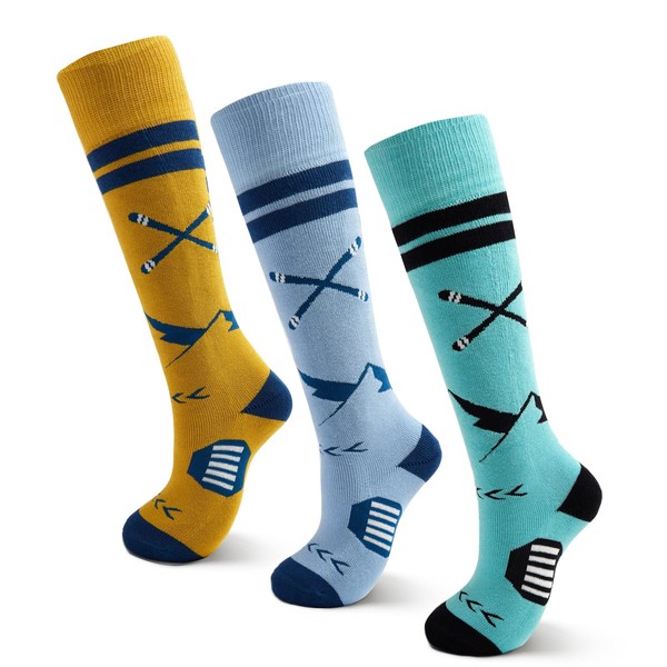 Big Ski Socks Kids Boys Winter Warm Snow Socks Thick