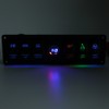 6 Gang Toggle Rocker Switch Panel Colorful LED Voltmeter for
