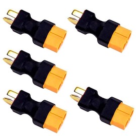Yiqigou 5 Pcs Wire Ladies T Male Female Plug Connector to XT60 Male Female Plug Connector Adapter (T Male to XT60 Female)
