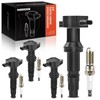 A-Premium Set of 4 Ignition Coil Pack and Iridium Spark