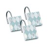 Shell Rummel Sea Glass, Shower Curtain Hooks, Teal, 12 Piece