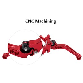 Baceyong 2X Short Brake Clutch Levers (Left & Right), CNC Machining 6-Speed Adjustment Device Short Brake Clutch Lever for H0NDA for GR0M
