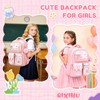 QIXIHU Kids Backpack for Girls - Kawaii School Backpack with
