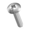 METALLIXITY Machine Screws Phillips Head(#8-32x3/4) 100Pcs, 304 Stainless Steel Round