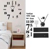Frameless DIY Wall Clock Modern Mirror Wall Sticker for Home