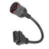 Adaptador de diagnóstico de camión, cable de extensión OBD2, 9