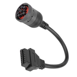 Adaptador de diagnóstico de camión, cable de extensión OBD2, 9 pines a 16 pines OBD2, adaptador de cable de escáner de diagnóstico para automóvil, escáner de diagnóstico automático, cable convertidor de herramientas