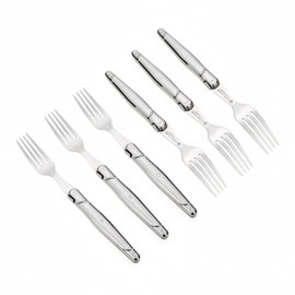 Laguiole by Hailingshan - Juego de 6 horquillas de acero inoxidable con caja de regalo