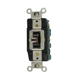 Leviton 30-Amp 120-Volt Toggle AC Quiet Switch, Momentary Contact Switch, 1262, Brown