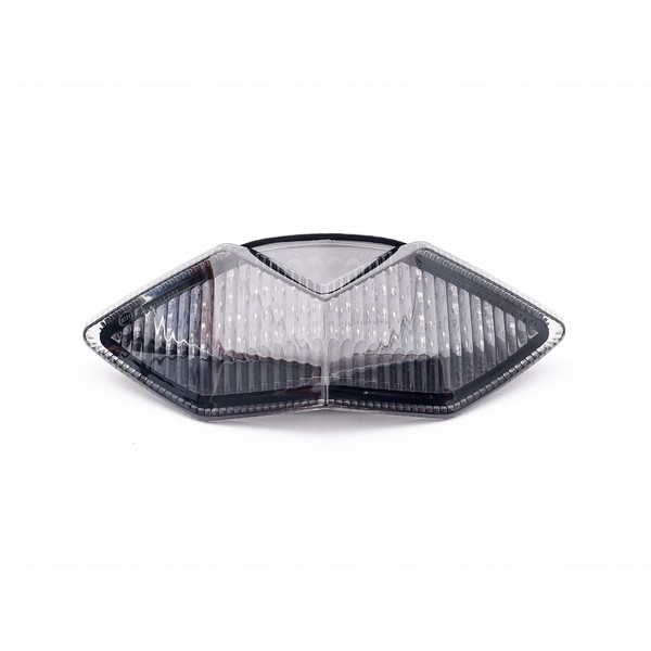 Motorcycle LED TAIL LIGHT FOR KAWASAKI with integrated turn signals."smoked