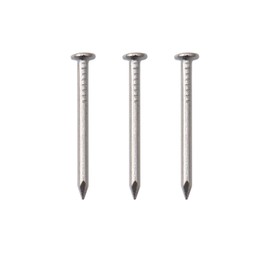 JEGONFRI 900pcs Hardware 3/4'' 17 Ga Nickel Plated Hanging Nails - Flat Head, Picture, Finishing, Wood, Small, Wire Nails (3/4 in)