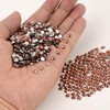 NCB Nancybeads 2000pcs Flatback Round Glass Nail Art Rhinestones Crystal