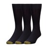 Gold Toe Men's Canterbury Dress Sock, Black, 3-Pack Sock Size