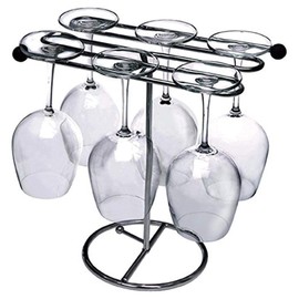 Happy Hour Stemware Drying Rack, Silver