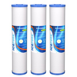 ICEPURE 5 Micron 20" x 4.5" Whole House Sediment Water Filter Cartridge Replacement for AP810-2, SP-DD-5005-20BB, DGD-5005-20, FPMB5-20, P5-20BB, FP25B, SDG-45-2005, CMMF0520-45W1, 3PACK