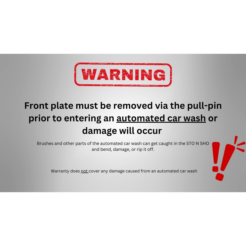 STO N SHO Front License Plate Bracket Compatible with 2023-2025