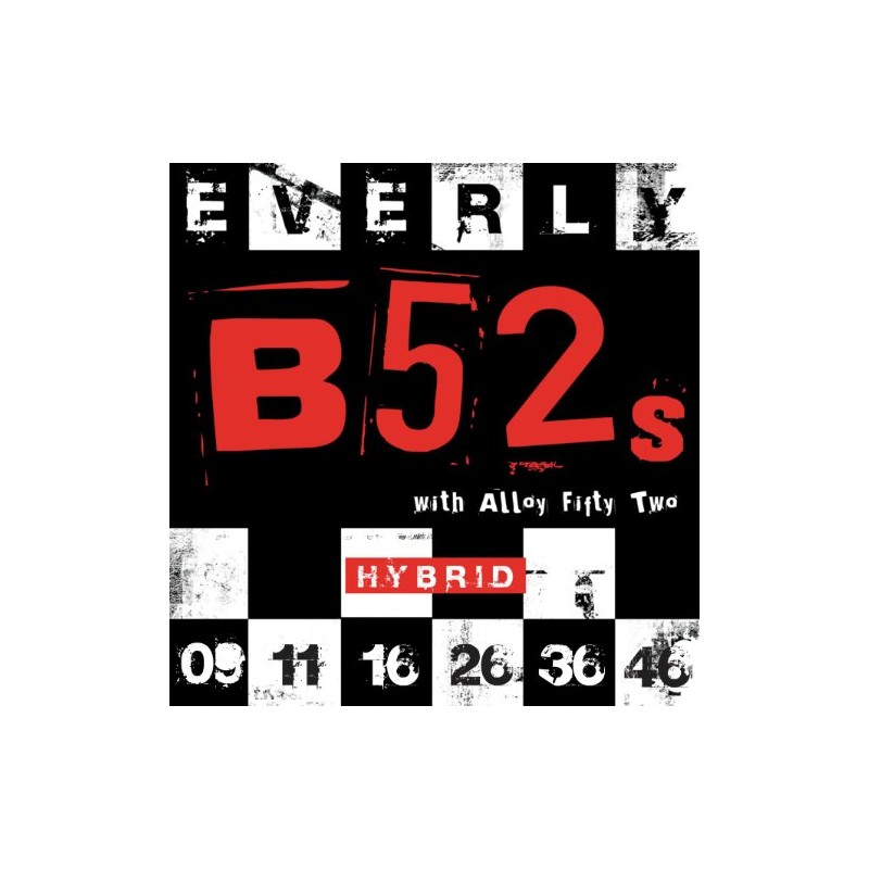 Everly B-52 eléctrica cuerdas .009-.046 Hybrid/9219