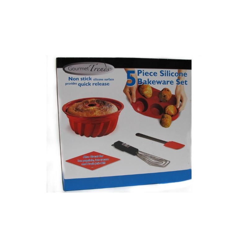 5 Piece Silicone Bake Ware Set - Nonstick 5 Piece