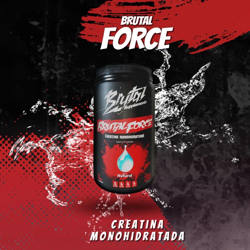 Creatina Monohidratada Brutal Force 1kg Suplemento Deportivo
