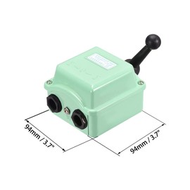 uxcell Drum Switch QS-15 3 Positon Forward/Off/Reverse Motor Control Aluminum Shell 15A