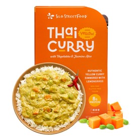 Silo StreetFood Thai Yellow Curry with Vegetables & Jasmine Rice Ready To Eat Meals, Prepared Foods With Coconut Milk & Lemongrass, Gluten Free, Non-GMO, Vegan, Pack of 9, 10.48 oz