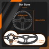 Lightweight Aluminum Alloy 13.5" Racing Steering Wheel - Only 1.57lbs,