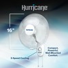 Hurricane Supreme Oscillating Wall Mount Fan w/ 3 Quiet Speeds,