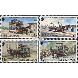 united kingdom - Isle Of Man 78-81 (complete.issue.) unmounted mint/never hinged ** MNH 1976 horse riding (Stamps for collectors) Trains/railway/funicular