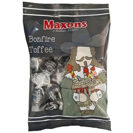 Maxons Bonfire Toffee 120g (4.2 Oz) Bag - Handmade Treacle Candy Individually Wrapped, Old Fashioned British Candy from England, English Hard Boiled Sweets, Imported Gifts & Treats Made in UK
