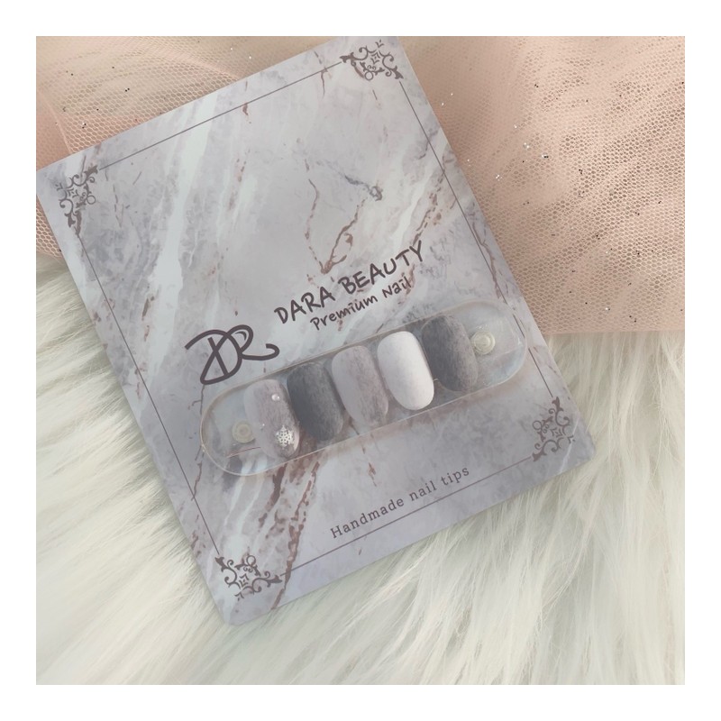 Next day delivery⭐Winter mink gel velvet nails⭐ / 다음날발송⭐겨울밍크젤 벨벳네일⭐