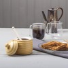 Honey Pot With Wooden Dipper