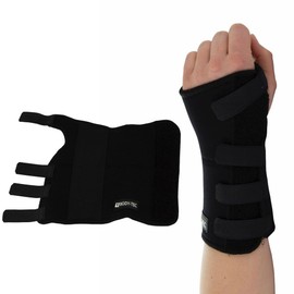 Wrist Brace Splint Support - Breathable Lightweight Carpal Tunnel Splint for Men Women - Pain Relieve Wrist Splints, Ideal for Hand Support, Fractures, Sprains, Joint Pain, Tendonitis, Arthritis