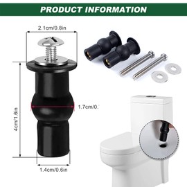 Toilet Seat Attachment from Top 8 Pieces Toilet Seat Fixed Toilet Seat Lid Screws for Toilet Top Mounting Hinge Accessories