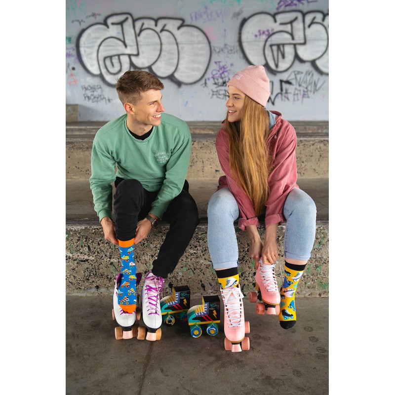 Rainbow Socks - Women's Men's Roller Skates Socks Box Funny