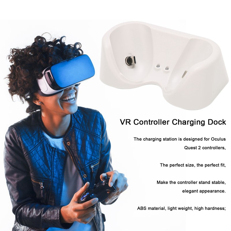 Magnetic Charging Station Set Rechargeable Battery VR Controller Charging Dock