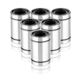 S SIENOC 6 x LM8UU Linear Bearing for 3D Printers, DIY & CNC Movement ?8mm x ?15mm x 24mm (6 Pieces)