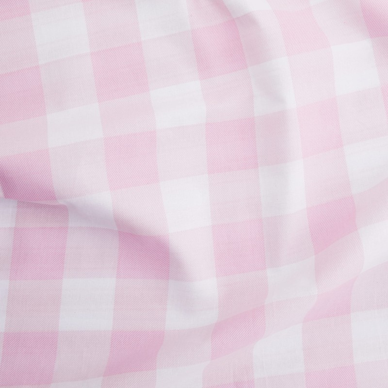 Bianca Check and Stripe Cotton Reversible Single Duvet Cover Set